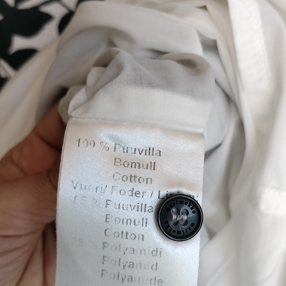 marimekko shift dress, border print supergraphic shadow flowers - Picture 3 of 7